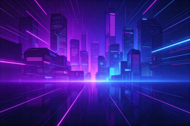 VR赛博朋克背景