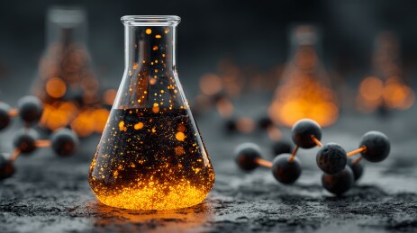 化学烧瓶发光液体实验