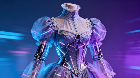 未来风格机械礼服展示