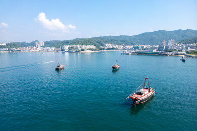 深圳大鹏半岛西海岸海边风光航拍