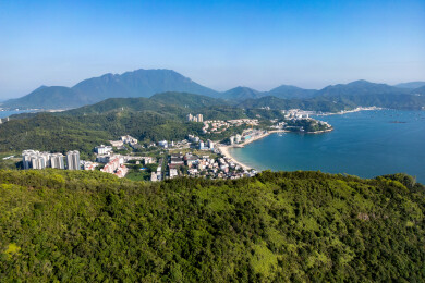 深圳大鹏半岛西海岸海边风光航拍