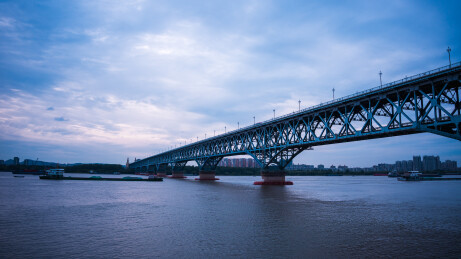 南京长江大桥夜景