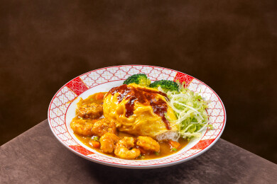 盘装滑蛋饭