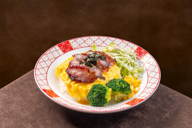 盘装滑蛋饭