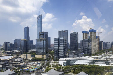 建设中苏州金鸡湖右岸CBD
