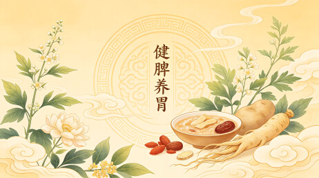 中药食材插画组合