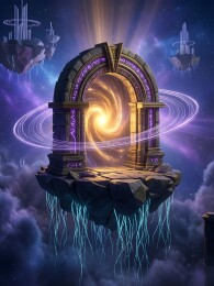 星际传送门奇幻场景