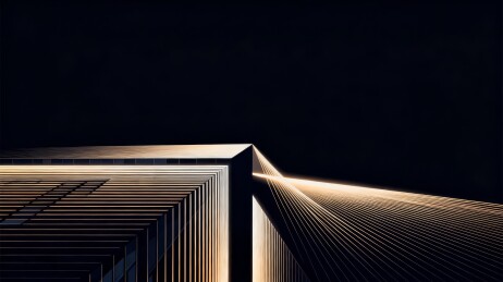 光效描绘现代抽象建筑背景