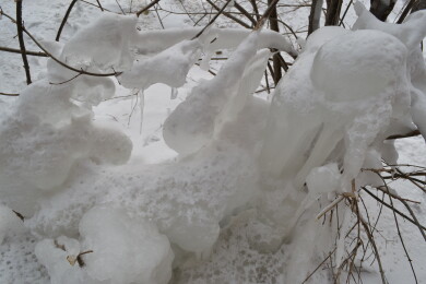 冬日冰雪冰挂自然特写摄影