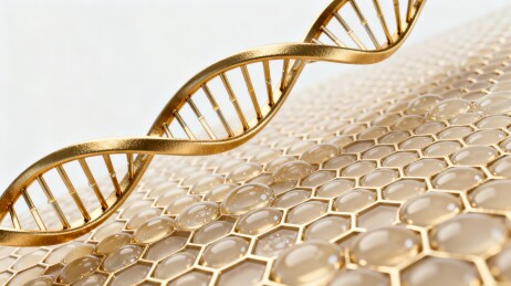 金色DNA分子生物科技背景