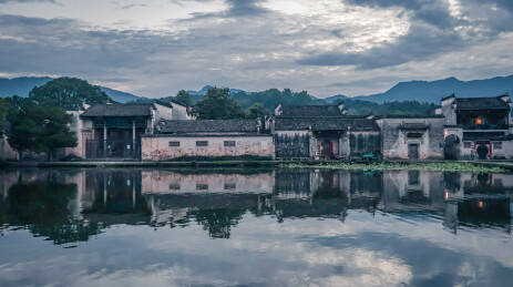 清晨的黄山宏村