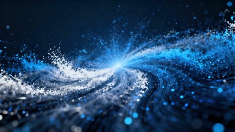 粒子漩涡光效抽象图