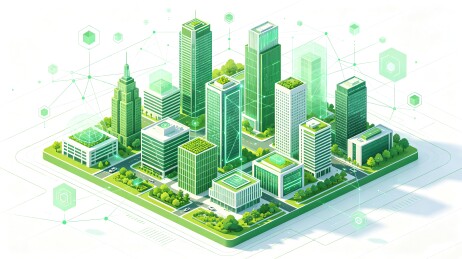 2.5D未来科技智慧城市建筑