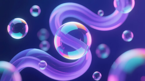 梦幻紫管与彩虹气泡