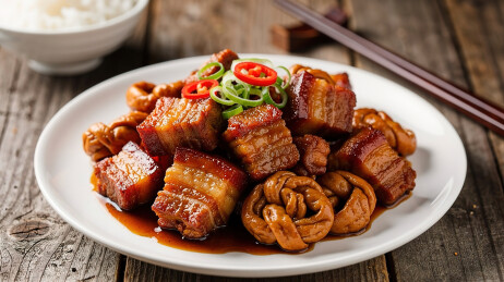 百叶结烧肉 Dried Tofu Kno