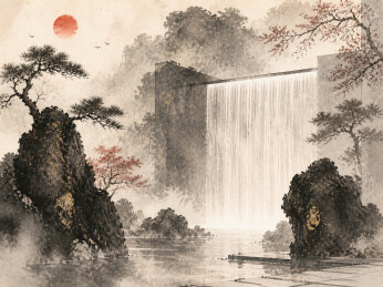 红日园林水幕造景