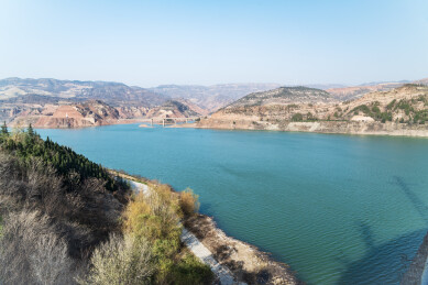 三门峡水库上下游景色