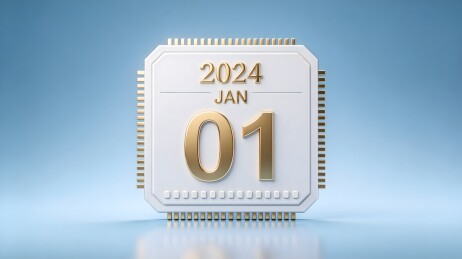 2024年1月1日芯片造型日历