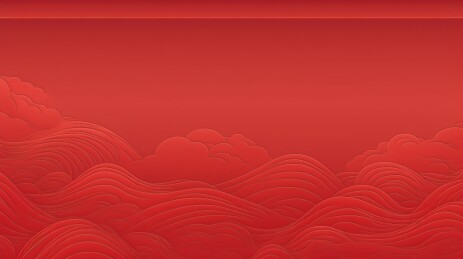 红色波浪云纹背景设计