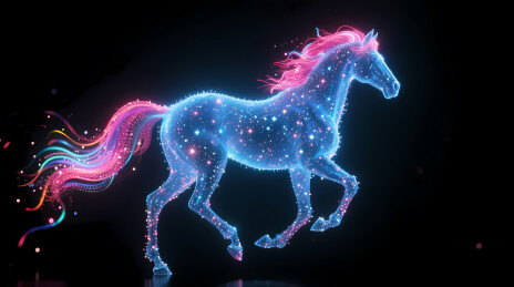 星尘霓虹骏马驰骋宇宙