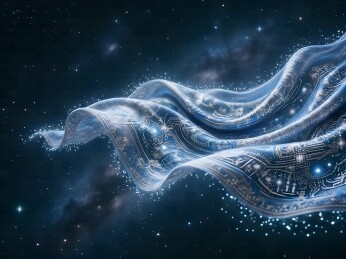 星空下的飘逸丝绸