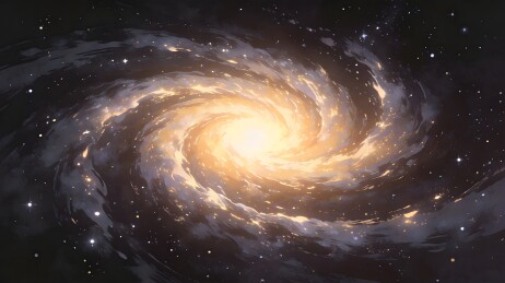 宇宙星系旋涡壮丽景象