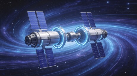 空间站宇宙深空科技视觉背景