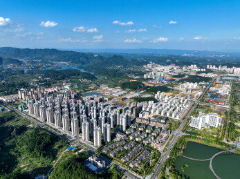 贵州省遵义市新蒲新区城市旅游风光