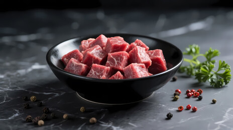 鲜红牛肉黑石台