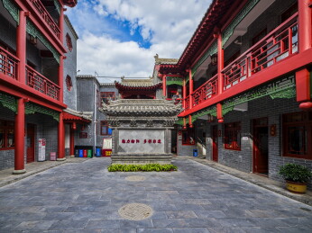 陕西省榆林市榆林古城摄影图片