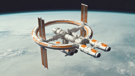 空间站航行近地宇宙空间