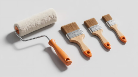 橙色油漆工具组