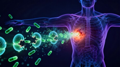 抗生素杀灭细菌消除感染