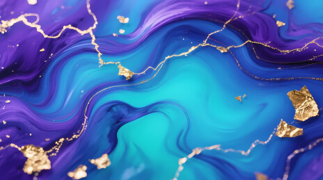 紫青金纹梦幻背景