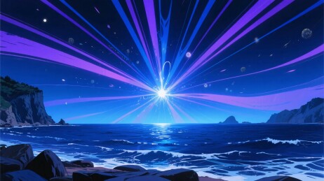 梦幻星际海景画面