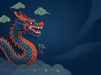 中国风龙纹插画
