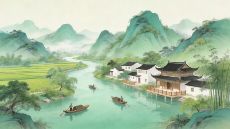 山水田园风光