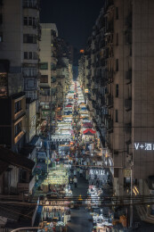 循礼门夜市热闹街景