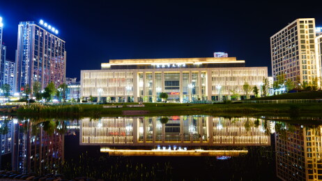 万象宜宾天地及市民中心夜色