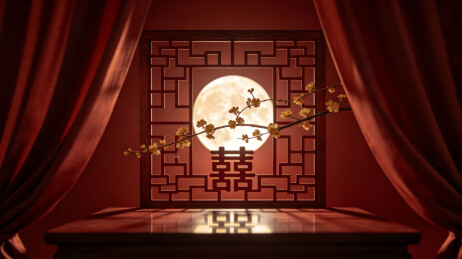 中式婚礼喜庆场景