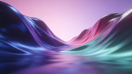 流动的梦幻光影波浪
