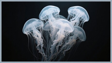 水母水下生物插画