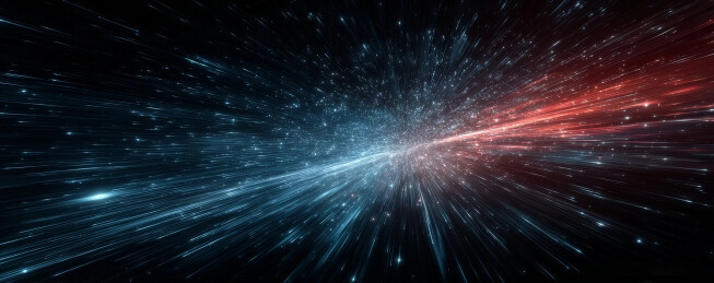 红蓝对冲宇宙粒子光爆
