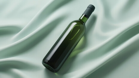 深绿玻璃酒瓶