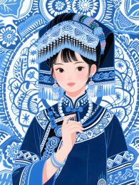 少数民族女孩