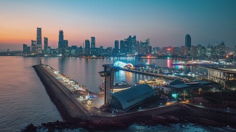 青岛奥帆中心夜景