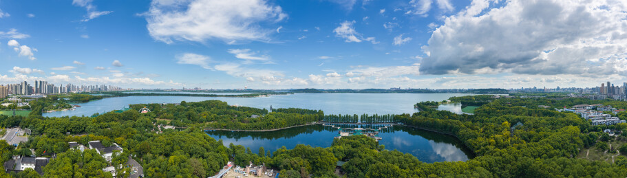 武汉东湖风景区夏季风光