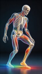人体骨骼肌肉血管结构展示
