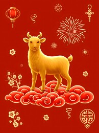 吉羊迎春海报