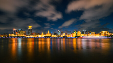 上海外滩万国建筑群夜景